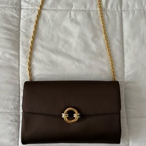 Rodo Italy Brown Satin Clutch